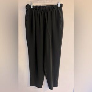 LAFAYETTE 148 Women’s Black Paperbag Elastic Waist Pants Size M